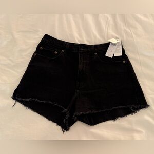 Black Denim Women's Shorts